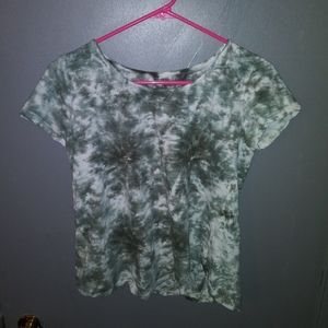 Green Tie Dye T shirt